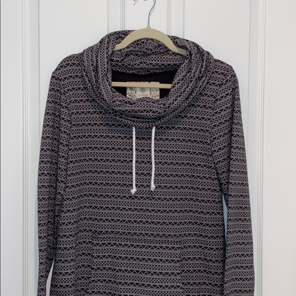 Element Eden Cowl Neck Pullover Dress With Pocket - Picture 3 of 12